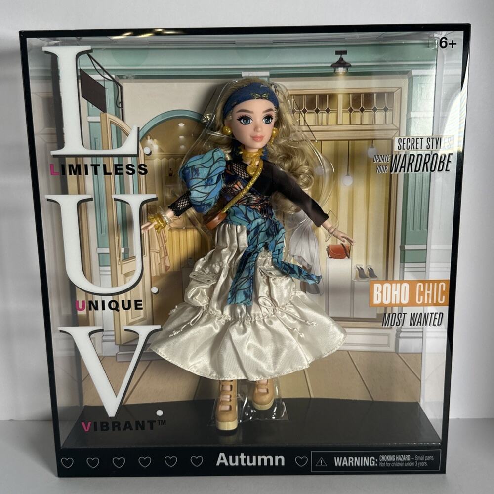 LUV Premium Fashion Doll Autumn Boho Chic Sealed Limitless Unique Vibrant NEW